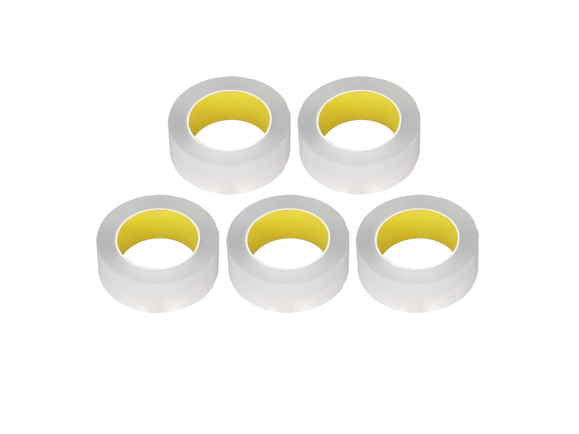 5 rollos de cinta adhesiva de doble cara transparente para decoración de paredes, alfombras, fotos y pósteres (5 m)