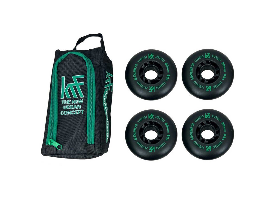 Rodas de Patins Maxline 85A Prateado 80 Mmkrf