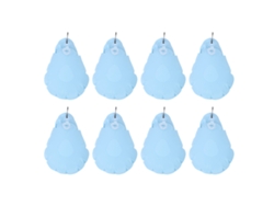Bolsas De Lastre De Pvc Anticongelantes Para Cubiertas De Piscinas Colgantes, 8 Unidades, Azul Claro