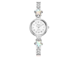 Pulsera De Cuarzo Con Diseño De Estrella De Cinco Puntas Para Mujer De Lvpai, Color Blanco Plateado.