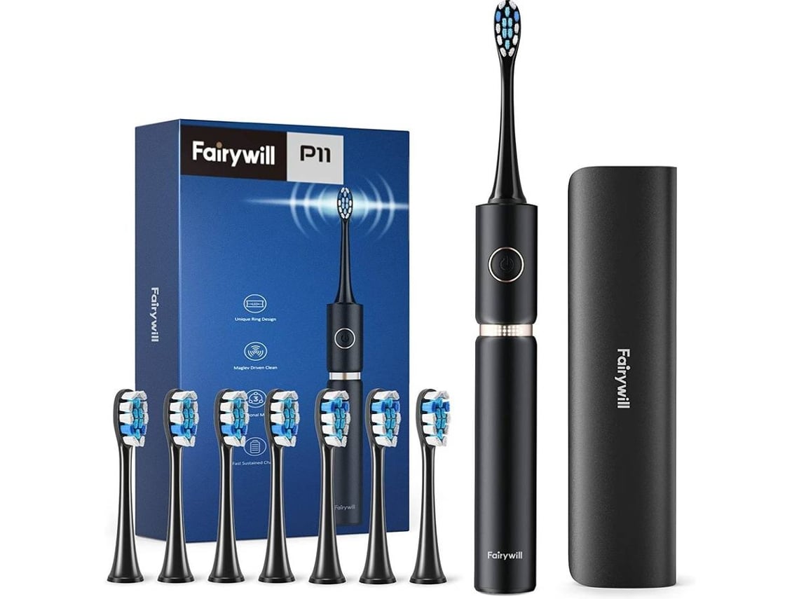 Cepillo de Dientes Eléctrico FAIRYWILL P11 Negro (62000 VPM