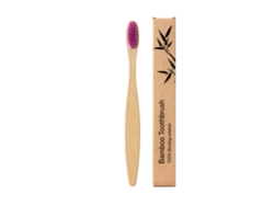Cepillo de dientes de bambú morado Amz para una limpieza suave