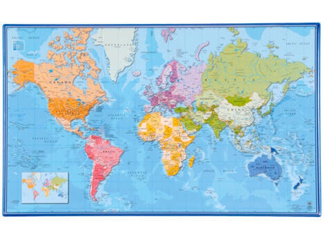 Base de Escritorio VIQUEL Mapa del Mundo (598 x 365 mm)