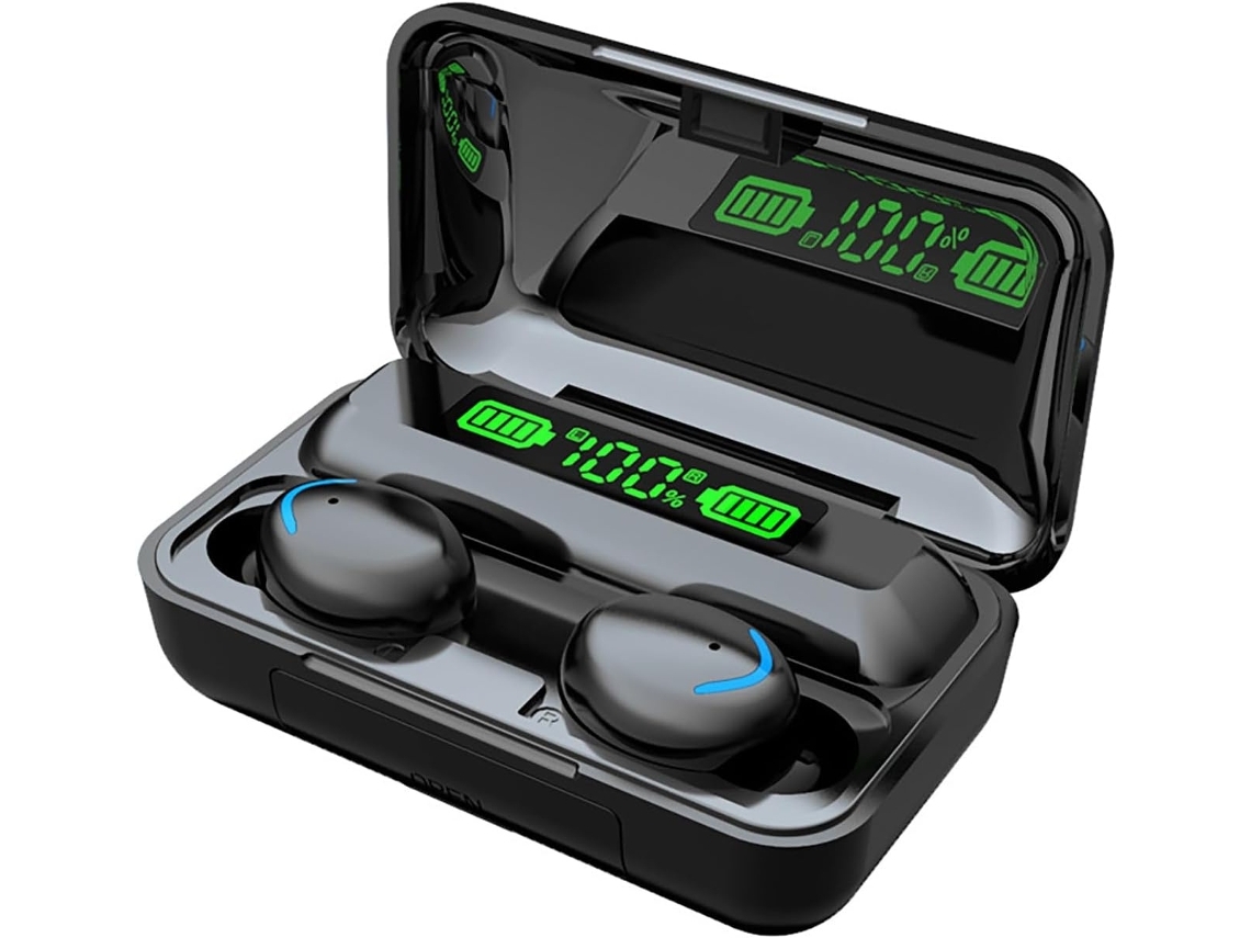 Auriculares inalámbricos Bluetooth 5,3 auriculares internos 40H reproducción pantalla de alimentación LED estuche de carga auriculares de YEMAESRE