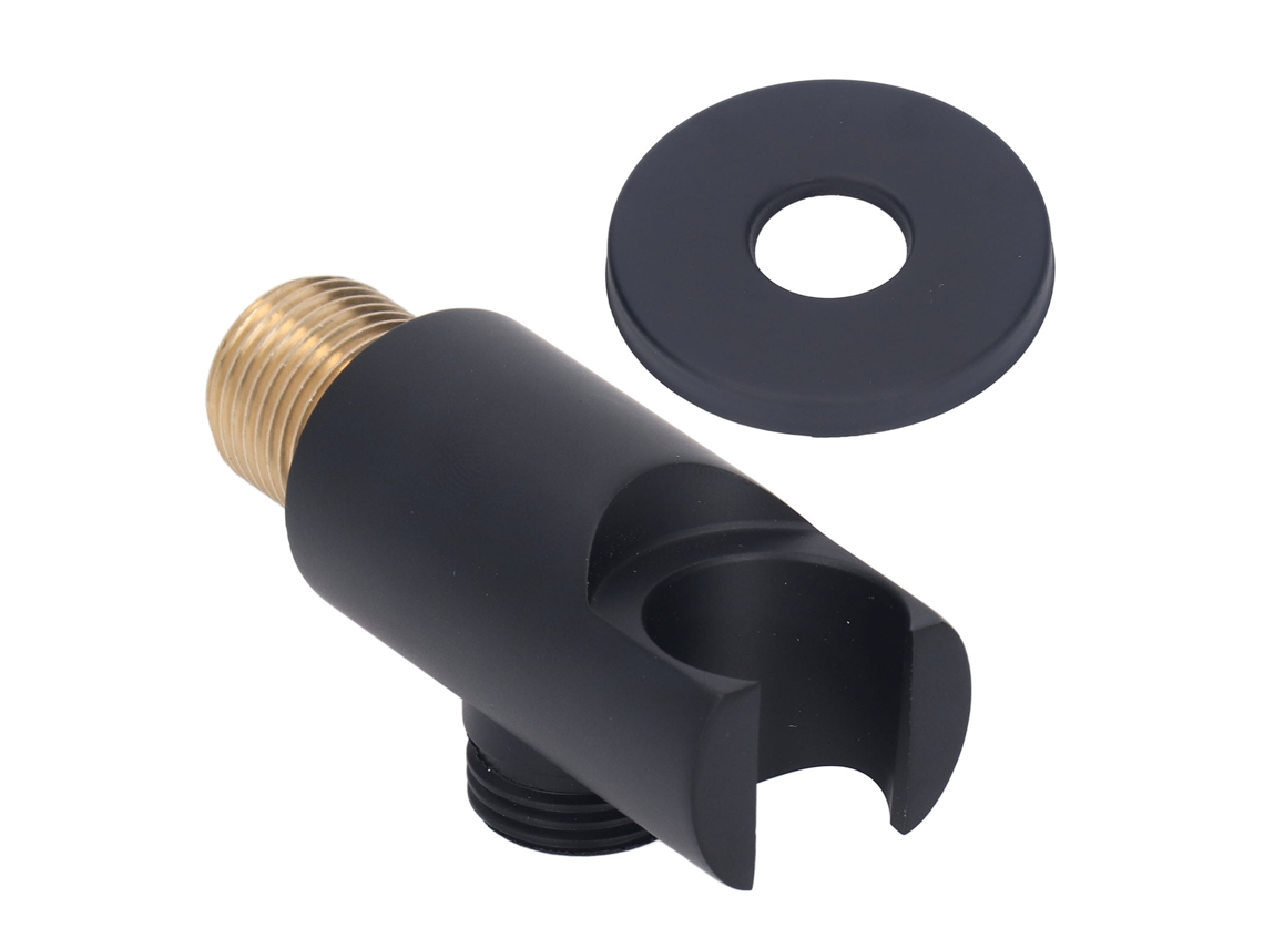 Soporte de ducha redondo ajustable de cobre negro para baños - Worten