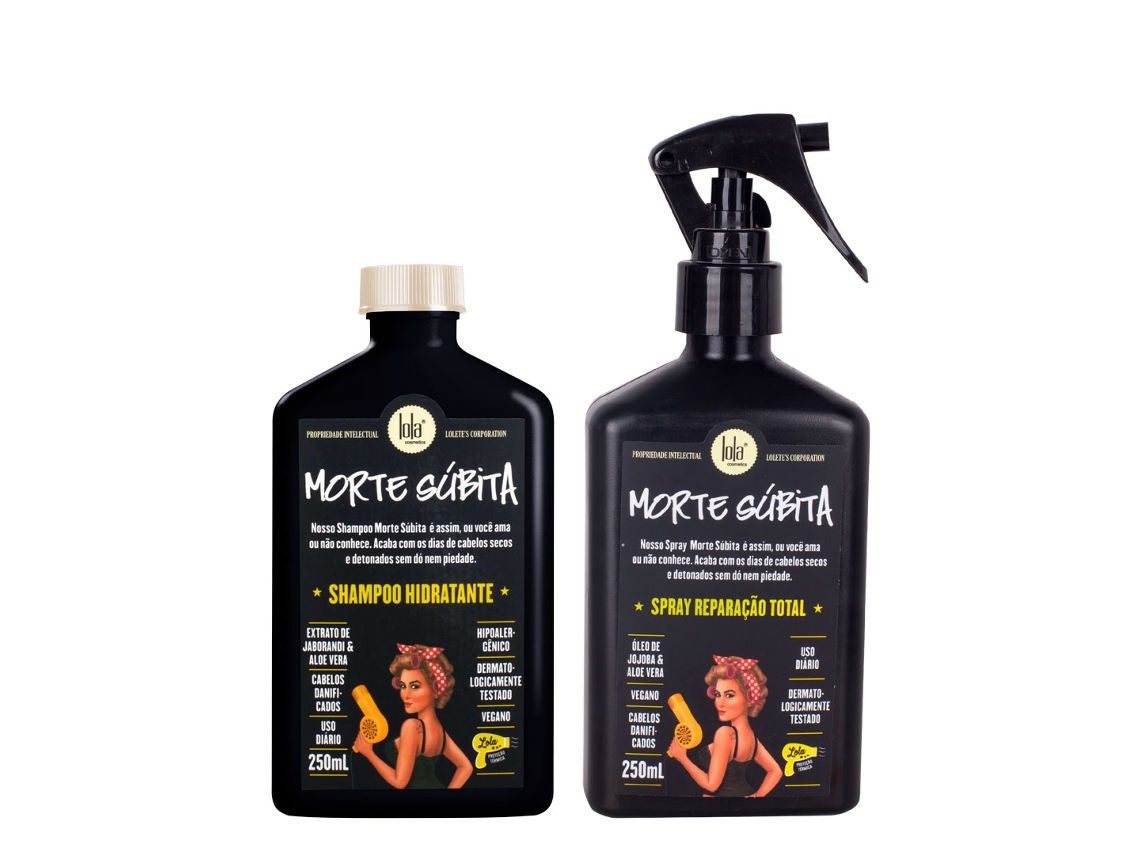 Cofre de Cabello LOLA Morte Súbita Champú Hidratante Spray Reparación Total