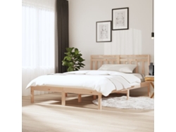 Maison Exclusive - Estructura De Cama De Madera Maciza 150x200 Cm