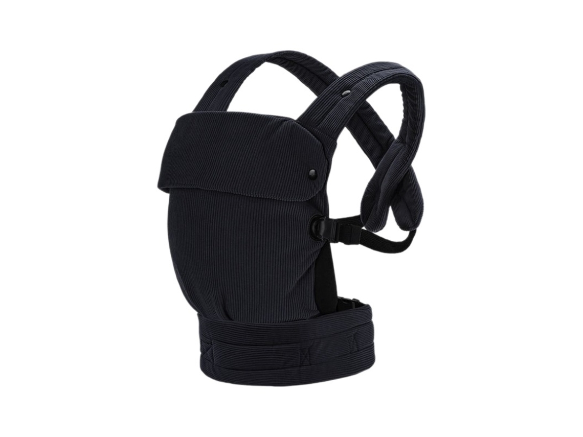 Portabebés Ergonómico, Cómodo Y Ligero, Confeccionado En Pana Negra.