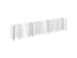 Jardinera de gaviones VIDAXL Plateado Acero (270x30x60 cm)