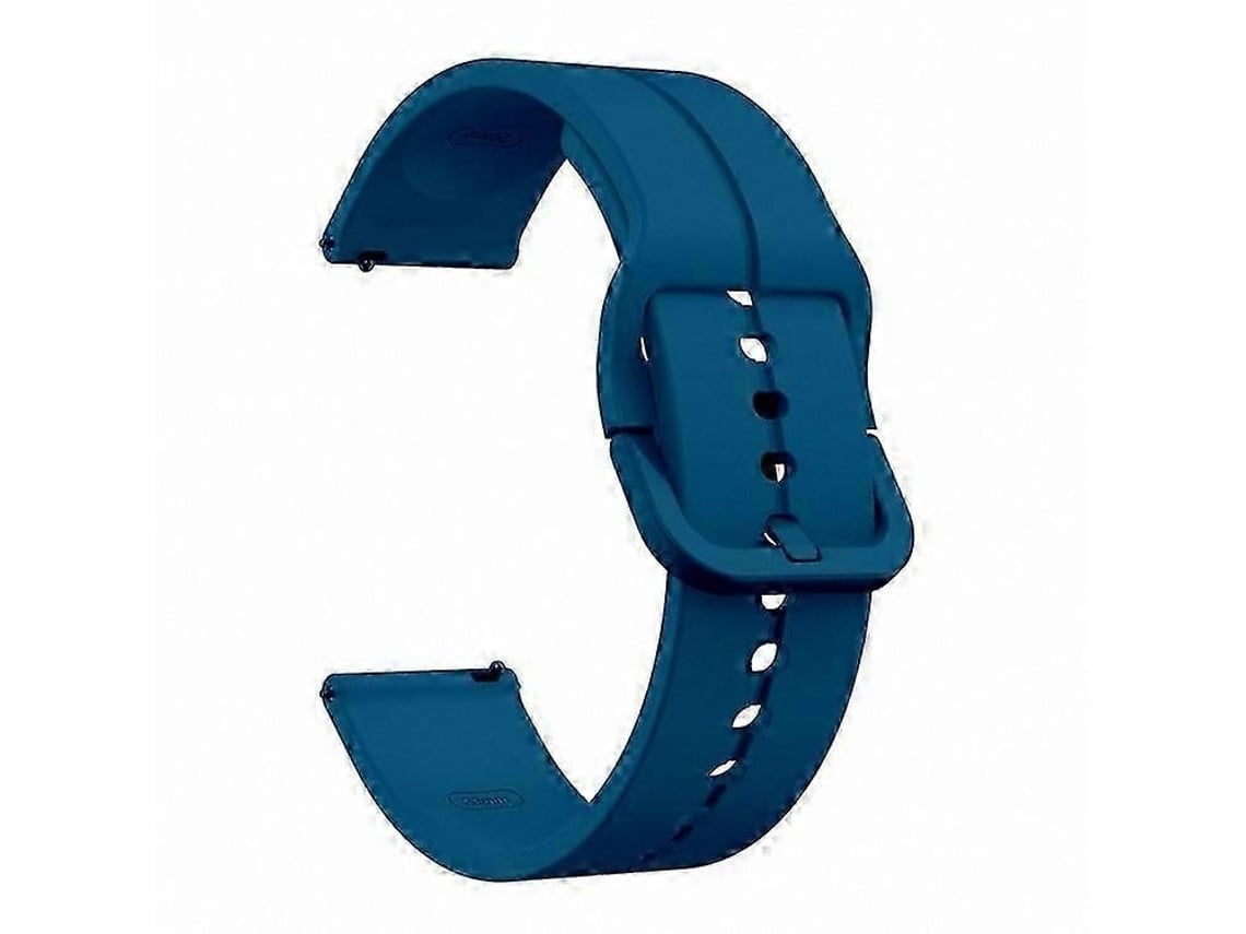 Pulseira De Silicone De 20 Mm Com Fivela Quadrada Para Smartwatches - Estilo Luxe Trend