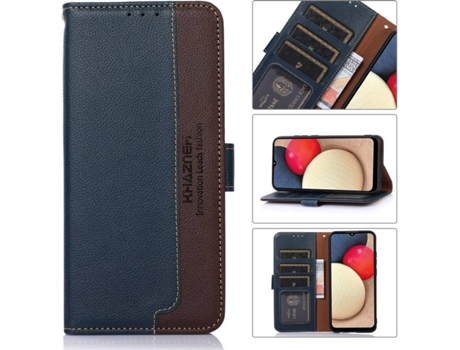 Carcasa Motorola Moto G71 5G HFS-HOUSE Cartera Cuero Pu Azul
