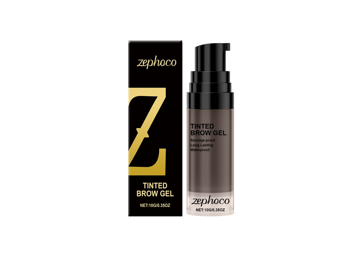 Gel para cejas gris oscuro de larga duración
