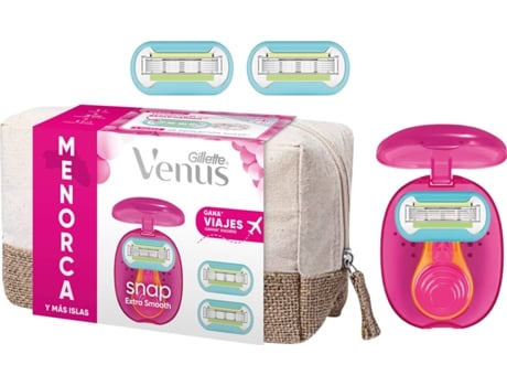 Set Regalo GILLETTE Venus Snap com Máquina Depiladora + 2 Recambios