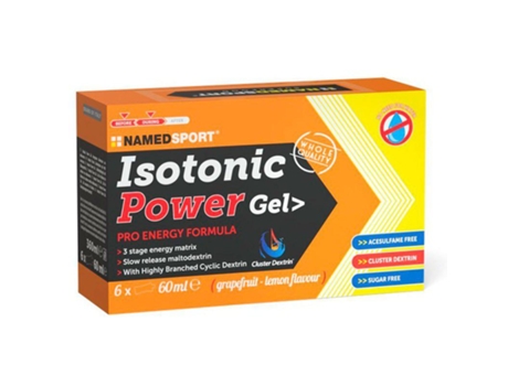 Gel Energético NAMEDSPORT Box Isotonic Power Gel> Grapefruit-Lemon (6gel)