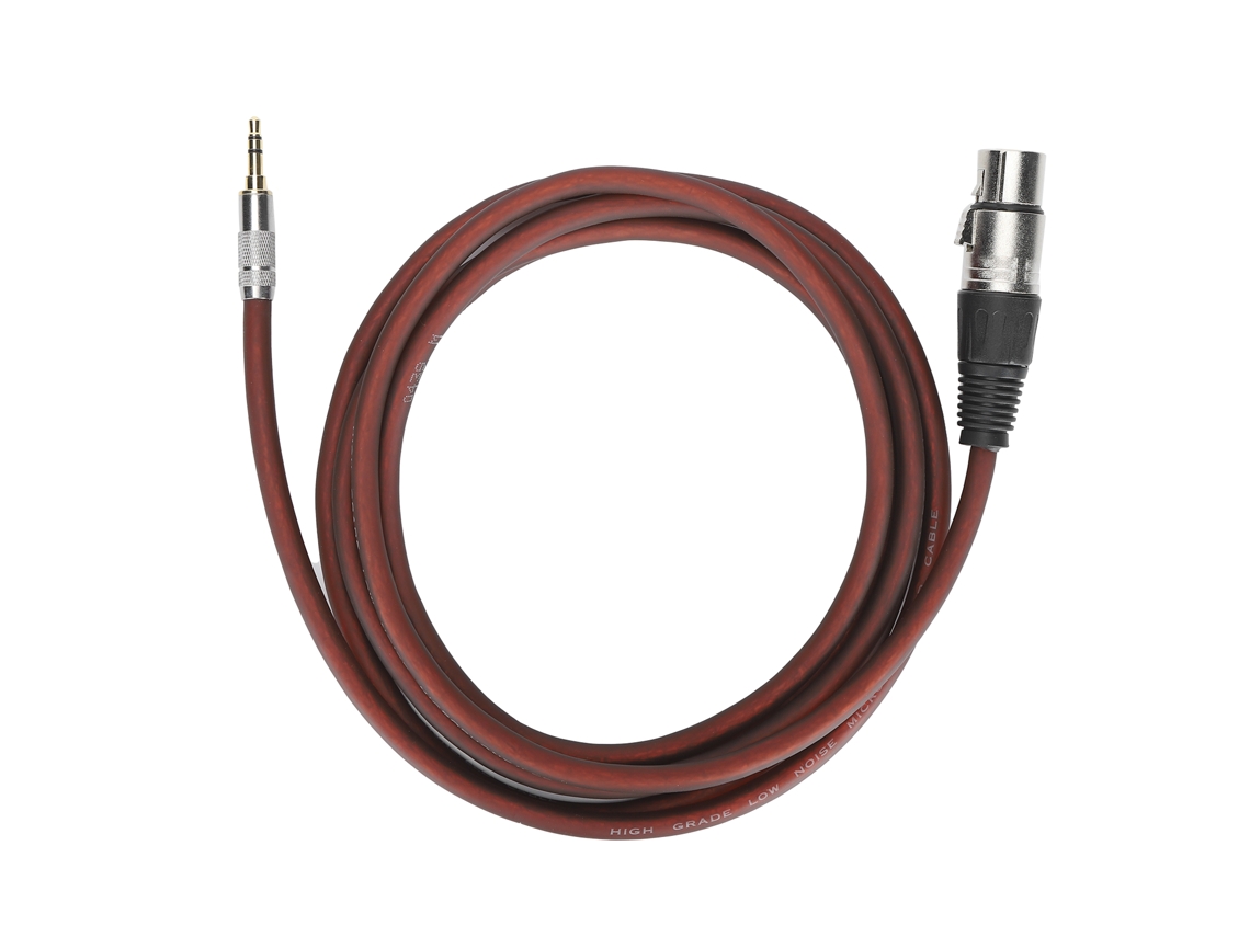 Cable De Señal Balanceado Xlr Hembra A Jack De 3,5 Mm, Cobre Libre De Oxígeno 24awg, 2,5 M
