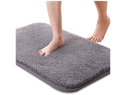 2026-toalla De Baño Linjou, Antideslizante Absorbente, Suave Y Lavable, 50x80 Cm, Gris
