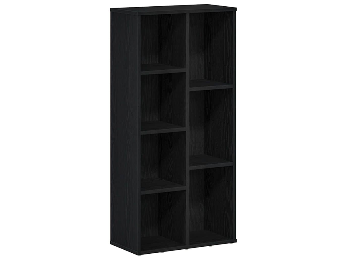 Maison Exclusive - Estantería De Madera De Ingeniería Roble Negro 50x25x104 Cm