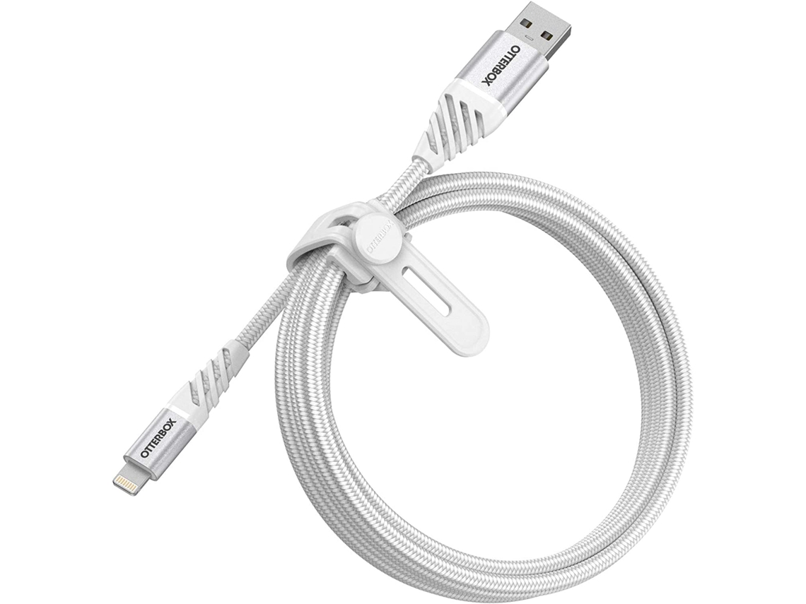 OtterBox Cavo Premium Intrecciato USB-A a Lightning per Iphone Ipad 2M Bianco