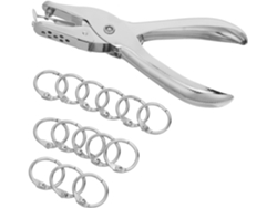 Anillos Metálicos Redondos De 15 Mm Para Cartulina Bristol, Paquete De 101 Piezas, Perforadora.