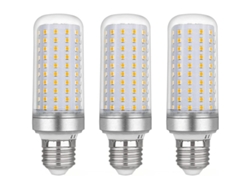 Bombilla Led Tipo Maíz E27 20w 220v 2200lm Blanco Cálido 3000k Equivalente A 200w No Regulable Paquete De 3