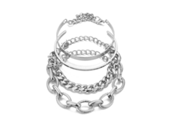 Conjunto De 4 Pulseiras Mulher, Empilháveis, Ajustáveis, Banhadas A Ouro, Presentes Para Mulheres Spqment