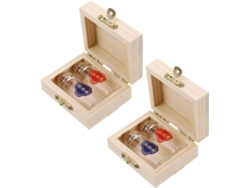 Juego De 2 Cajas De Madera Para Cabello De Bebé Y Cordón Umbilical, Estuche De Almacenamiento Natural