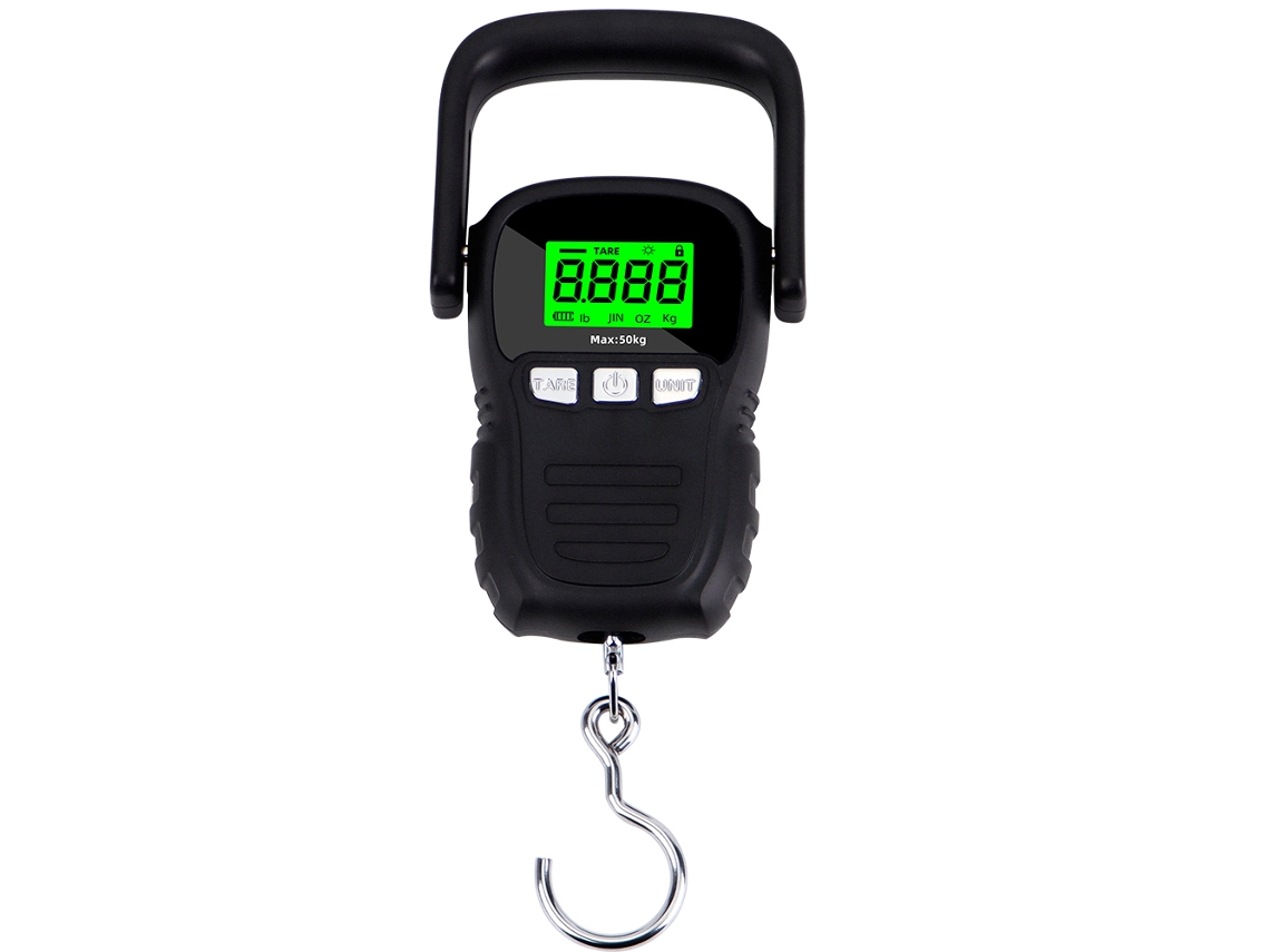Balança Eletrônica Portátil De 50 Kg Com Tela De Exibição, Capaz De Medir Temperatura.