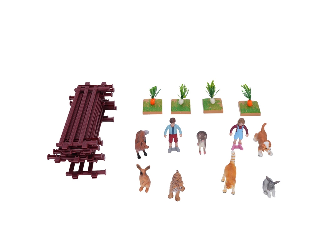 Figuras realistas de animais de fazenda, brinquedos educativos, modelos detalhados, miniaturas de fazenda.