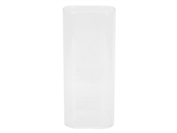 MEOIRUERY Vaso de Vidrio Cuadrado Resistente al Calor 400ml, Taza para Bebidas, Leche y Desayuno