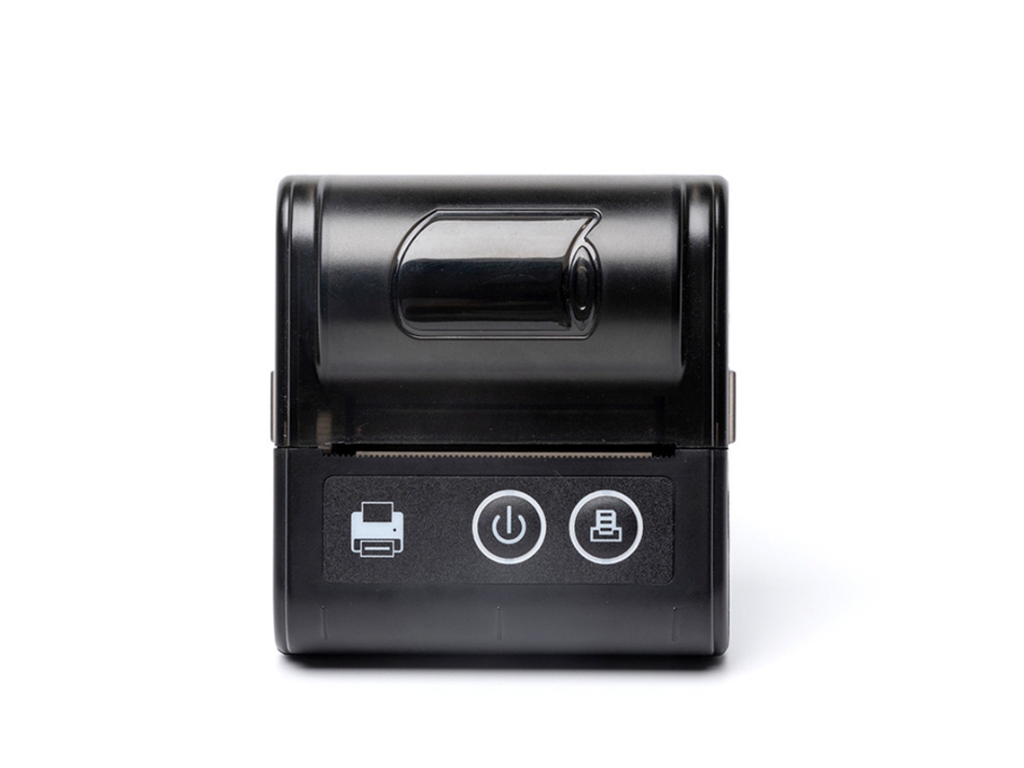 Impresora térmica, mini impresora de recibos Bluetooth de 58 mm, color negro Cuich