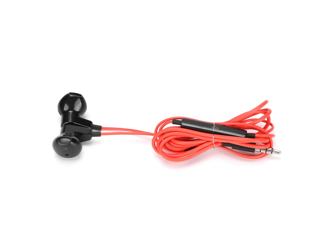 Auriculares Digitales Con Cable Me518 De 3,5 Mm Con Control De Volumen Para Teléfonos Android - Rojo