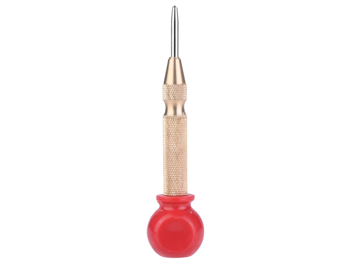 Punzón central automático Primerox con fresa de acero rápido (HSS) para marcado y perforación.