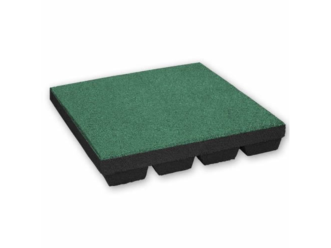 Baldosa de Caucho 45mm - 50x50 cm - Verde IVOL