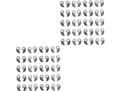 80 Piezas De Almohadillas De Silicona Para Auriculares, Cómodas Para El Oído, Inalámbricas Y Transparentes.