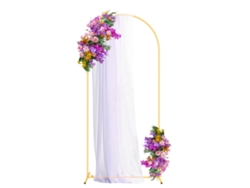 Suporte De Arco De Metal Para Fundo Decorativo 1.8x0.8m Amarelo Para Casamento Aniversário Festa Jardim