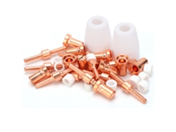 Kit De Pontas E Eletrodos Pt‑31 Consumíveis De Cobre 32 Peças Acessórios Para Máquina De Solda