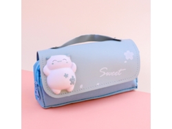 Estuche grande y bonito para lápices, portalápices creativo de estilo coreano, útiles escolares para niñas MDUG (Estilo Azul 2)
