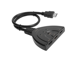 Conmutador/divisor De Interfaz Multimedia 4k Hd Con 3 Entradas Y 1 Salida (con Cable)