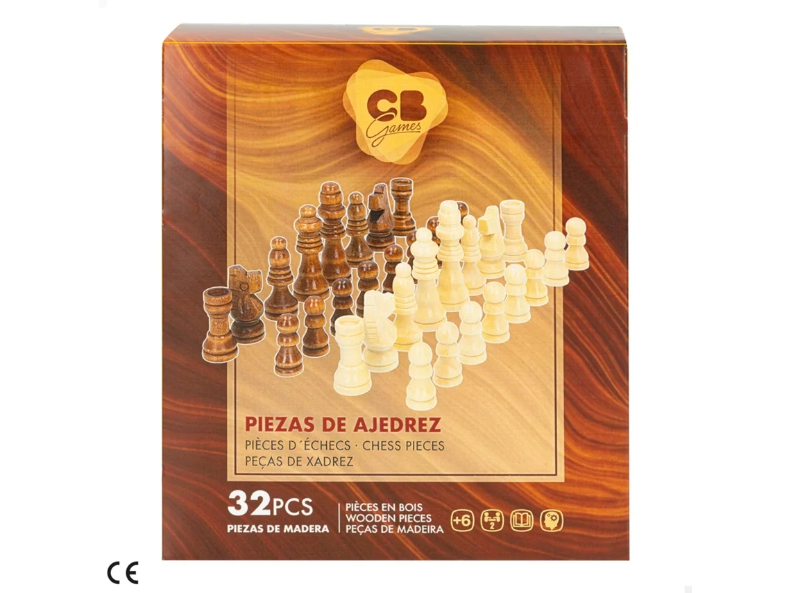 Piezas Ajedrez Madera 32 Piezas Cb Games 47594 Color Baby Colorbabyp24