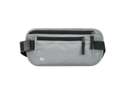Cinturón de viaje antifraude Yuysan para pasaportes y documentos, impermeable, color gris.