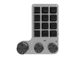 Panel De Juego 12-keys 3 Knob Red Switch Con Modo Dual Usb+bt Programable Para Pc