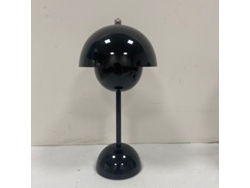 Candeeiros De Mesa Recarregáveis Led Em Forma De Botão De Flor De Cogumelo Preto