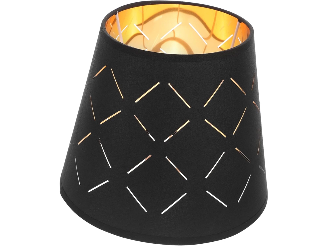 Lámpara De Mesa De Tela Ligera Negra Estilo Lámpara De Mesa