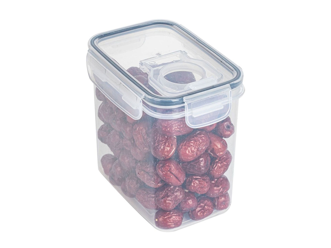 Contenedor hermético de plástico para alimentos, ideal para organizar el refrigerador y la cocina MDUG (1,4 L)