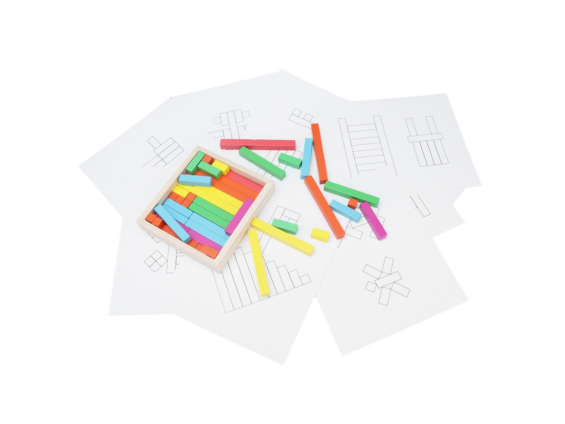Vlola-palillos De Conteo De Madera Varillas Cuisenaire Individual Kit Colorido Materiales Para Homeschool Niños Manipulativos Matemáticos