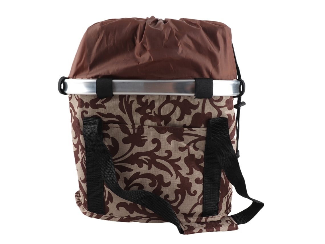 Cesta plegable para bicicleta con transportín extraíble para mascotas, cesta para el manillar para perros y gatos, bolsa delantera.