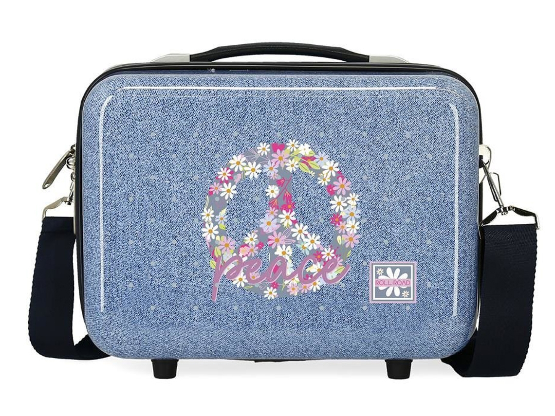 Neceser Abs Roll Road Peace Denim (21x29x15cm - 9l)
