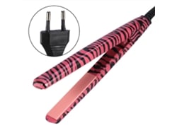 2026-1pc Placa De Alisar Cabelo Portátil Ferramenta De Penteado Elétrica (vermelho Rosa)