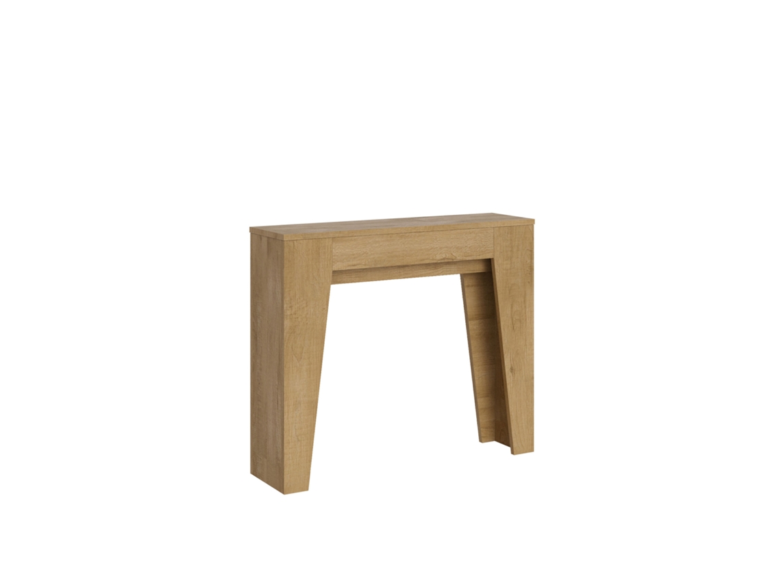 Consola extensible 90x25/181cm Narrow Roble Natural