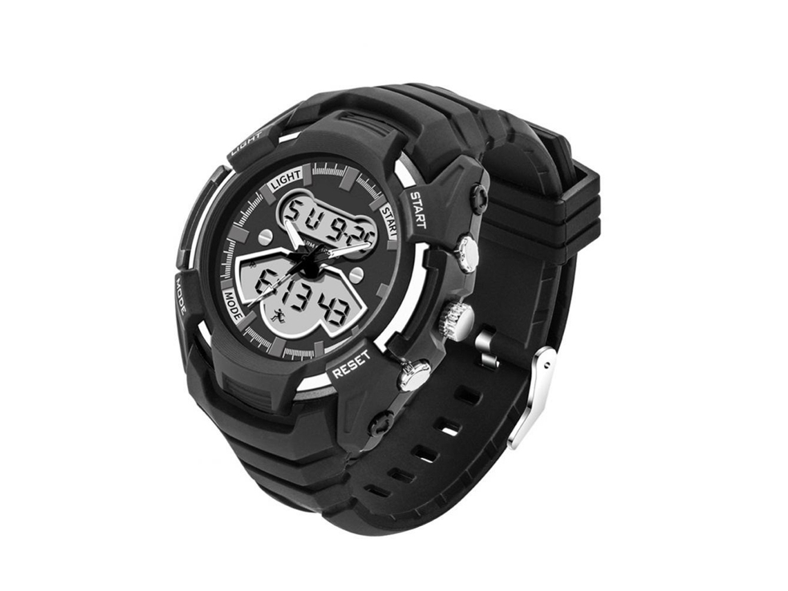 Elegante Reloj De Pulsera Para Hombre Con Correa De Cuero, Cuarzo Blanco, Resistente Al Agua, Deportivo.